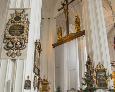 Wnętrze Kaplicy Mariackiej w Gdańsku.