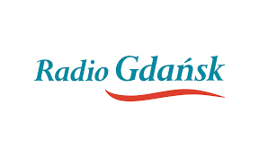 Logo. Białe tło, zielony napis Radio Gdańsk
